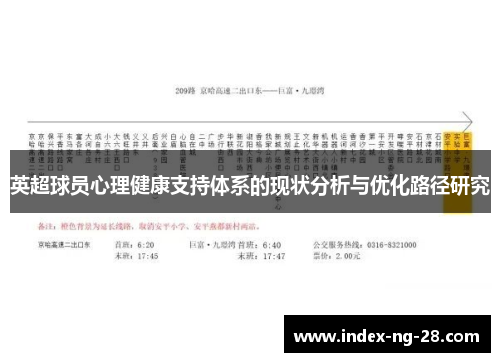 英超球员心理健康支持体系的现状分析与优化路径研究