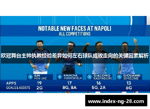 欧冠舞台主帅执教经验差异如何左右球队成败走向的关键因素解析 欧冠舞台主帅执教经验差异如何左右球队成败走向的关键因素解析